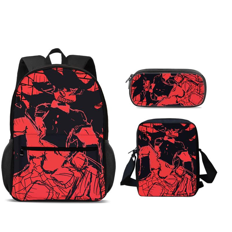 Fundamental Backpack Pen Bag Shoulder Bag 3pcs Set Versatile Large Capacity Boy and Girl School Birthday Best Gift