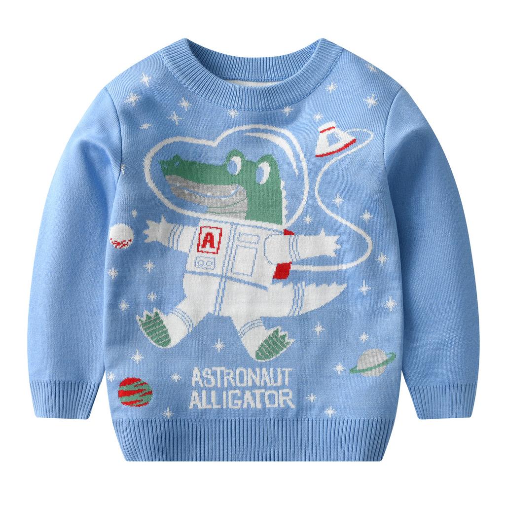 Dziecięcy sweter świąteczny Jesień Zima Dziewczęcy sweter pulowerowy Chłopięcy sweter świąteczny z kreskówek