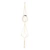 Macrame Double Plant Hanger Indoor Outdoor 2 Tier Flower Pot Hanging Planter Basket Cotton Rope 4 Legs 47 Inch