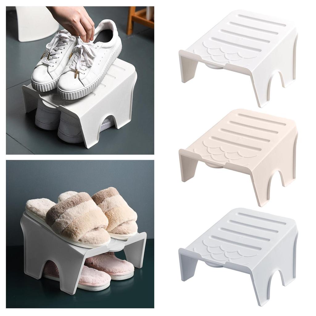 Shoe Rack for Closet Space Saving Shoe Rack Shoe Shelf Shoe Storage Shoe Stacker for Home Bathroom Dormitory Bedroom Kitchen