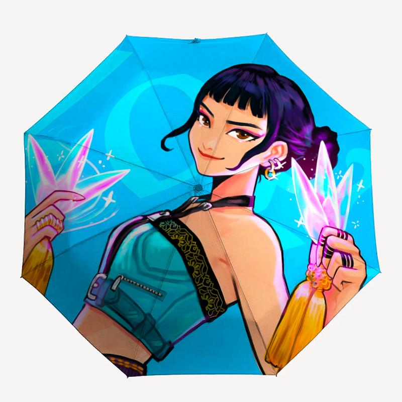 1pc KPop Demon Hunters ZOEY4 Umbrella, Sun Protection, And UV Shielding. It Has Eight Sturdy Ribs for Outdoor Use And Perfect Gift