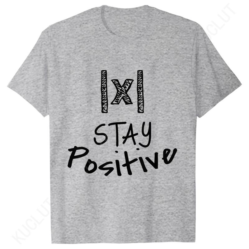 S5XL Best Funny Math Teacher Joke Fun Stay Positive TShirt Unisex Shirts For Men Fashion Clothing Streetwear Graphic T Shirts