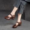 Fashion GKTINOO 2025 Penny Loafers Women Genuine Cow Leather Round Toe Thick Sole Slip-On Female Casual Platform Shoes Handmade