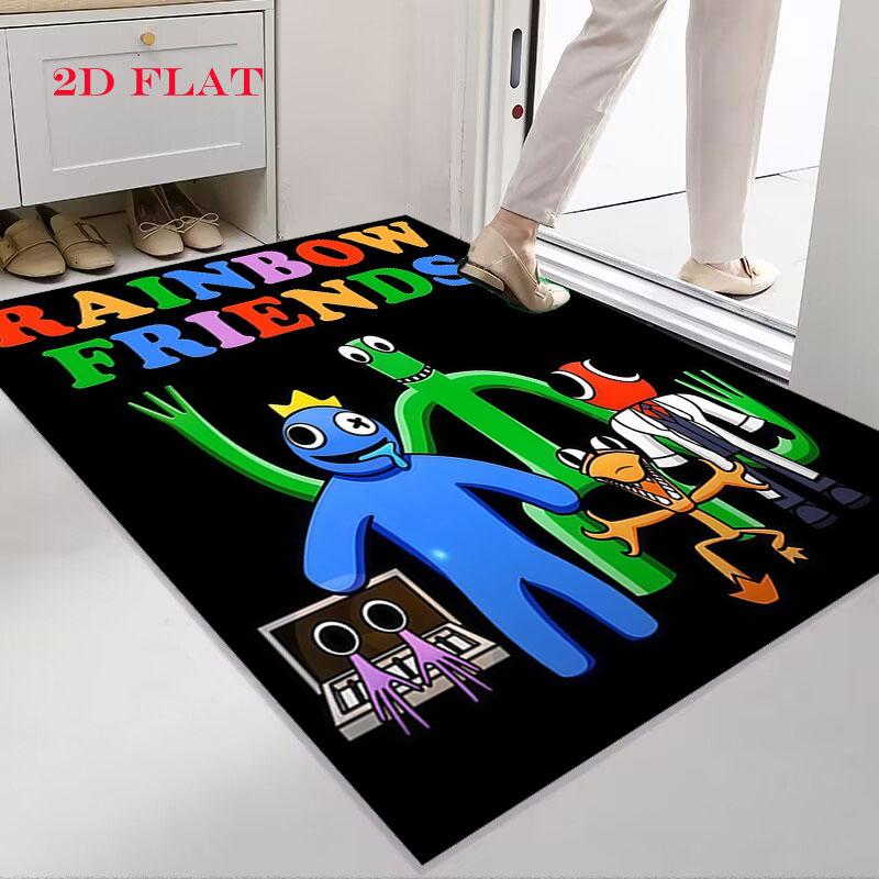 Rainbow Friends Force Carpet Rug for Living Room Bedroom Home Sofa Decoration,Kids Play Nonslip Floor Mat
