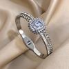 Stainless Steel Bangle Bracelet Inlay Luxury Rhinestones Gorgeous Synthetic Zirconia Geometric Oval Square Stars Shape for Women