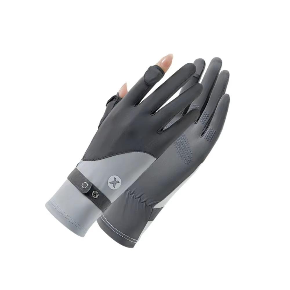 Ice Silk Sun Protection Riding Gloves Breathable Summer Driving Mittens  Summer