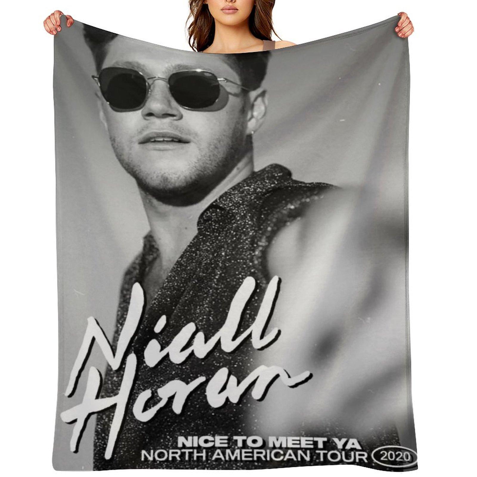 Sixnal Niall Nice To Meet Ya North American Tour 2020 Throw Blanket Picnic bed plaid Travel Blankets 30x40in