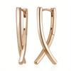 1 Pair Golden Color Cross Earrings Women Wedding Drop Earrings Jewelry