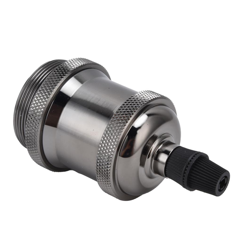 6 Stück Lampenfassung Metall E26 E27 Schraube Retro Beleuchtung Sockel Zubehör mit Erde Aluminium