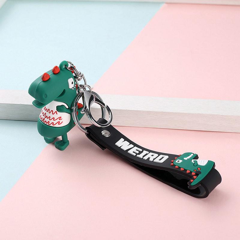 Adorable Cartoon Astronaut Keychain Silicone Keyring Cute Bag Charm