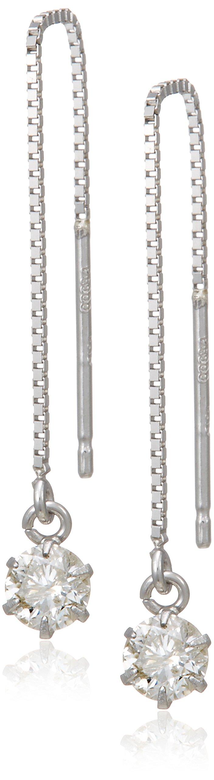 

Platinum American Chain Earrings [D Collection] D-COLLECTION 0.3ct DS-21-PT