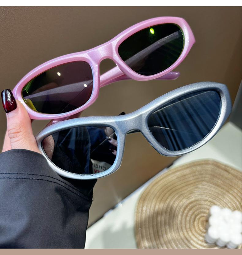 Fashionable Men's Sports Sunglasses Fashion Y2K OvalGirl Sun Glasses ladies Outdoor Cycling Sports Glasses UV400 Eyewear