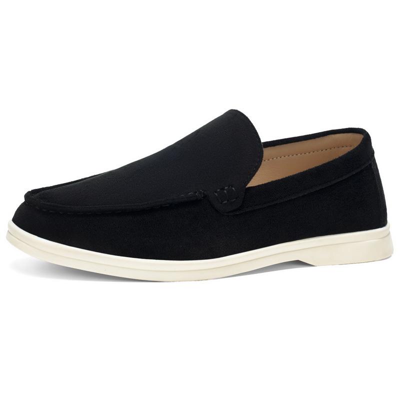 Men's Faux Suede Loafers Spring Autumn Office Outdoor Driving Casual Single Shoes Comfy Slip-on Walking Shoes Large Size 39-47