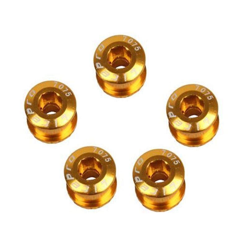 5 Pcs MTB Bicycle Chainwheel Screws Cycling Chainring Wheel Bolt Alloy 7075 Single/double Road Bike Disc Screws for Crankset Parts