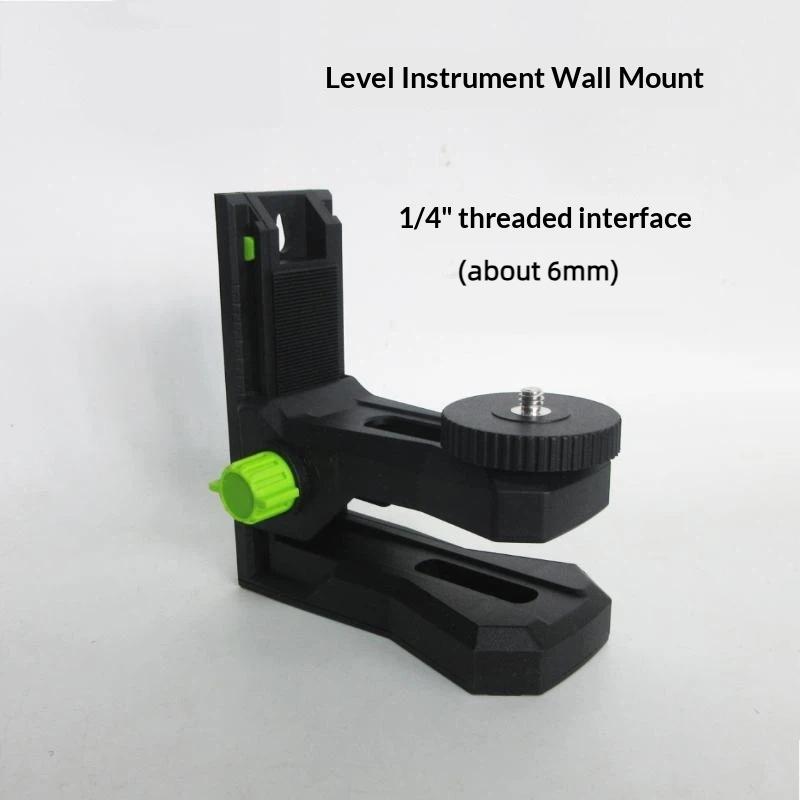 Level Bracket L-Shape 1/4 5/8 Threaded Tripod Stand 360degree Rotating Mount Magnetic Base Adjustable