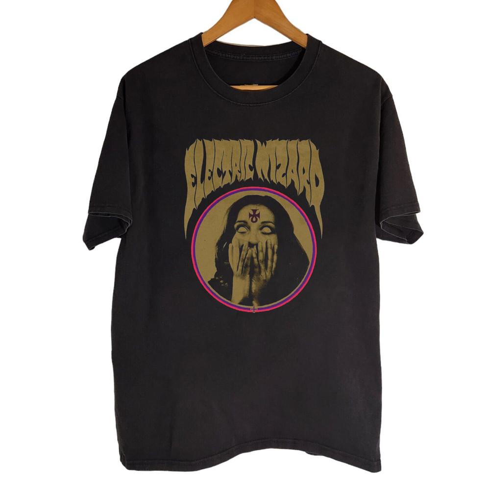 NOVÉ tričko Electric Wizard Černé Bavlna Unisex Všechny velikosti S-5XL Dárek Pro Fanoušky Tričko DM215 Unisex Tričko