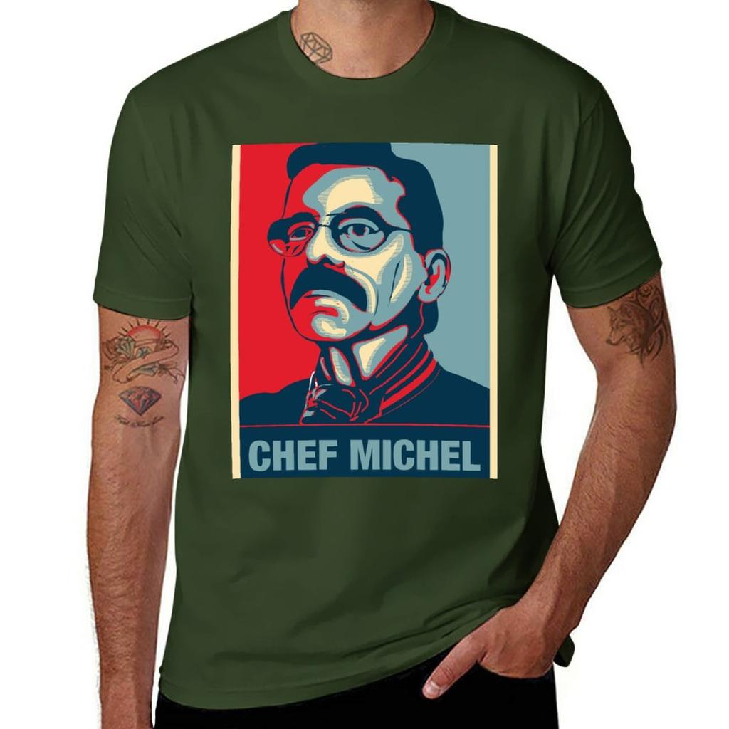 Chef Michel Dumas Fan Art TShirt Blouse sweat boys animal print mens graphic tshirts hip hop