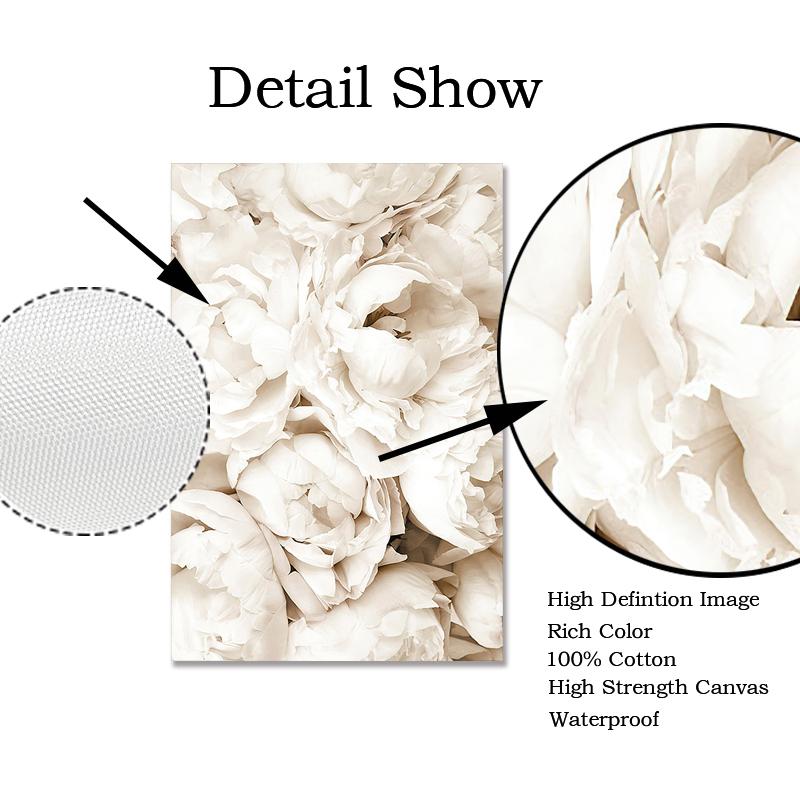 Nordic Wall Art White Shell Beach Flower Dandelion Canvas Painting  Posters and Prints Wall Pictures for Living Room Home Decor