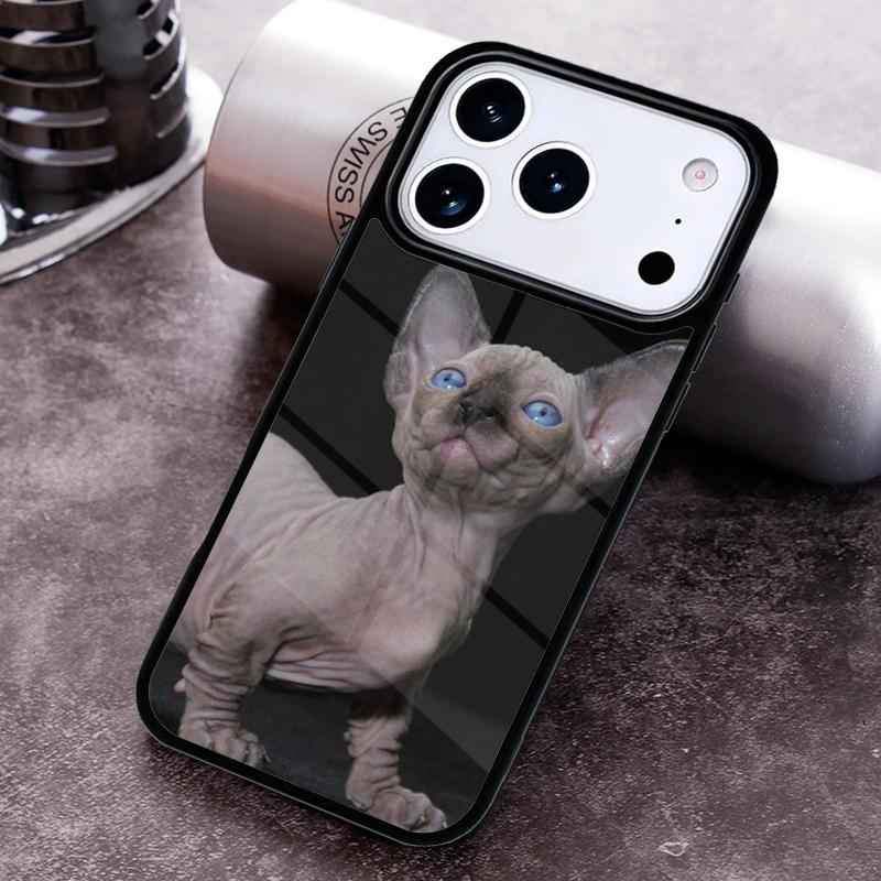 FUNNY NAKED CAT SPHINX Phone Case for iPhone 17 16 15 Pro Max Air 14 13 12 11 Plus Shockproof Cover