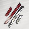 4PCS Plastic Stainless Steel Car Accessories Auto Door Sill Pedal Welcome Scuff Plate Cover