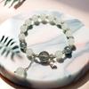 2025 Jadeite Green Jade Rabbit Bracelet: High-End Chinese Style, Year of the Snake, Elegant Women's Niche Beaded Design