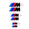 6Pcs Car Brake Caliper Vinyl Stickers Decor for M Logo X1 X4 X3 X5 X6 Z3 Z4 G30 G20 E36 E46 E90 E92 E60 E80 E34 F10 F30