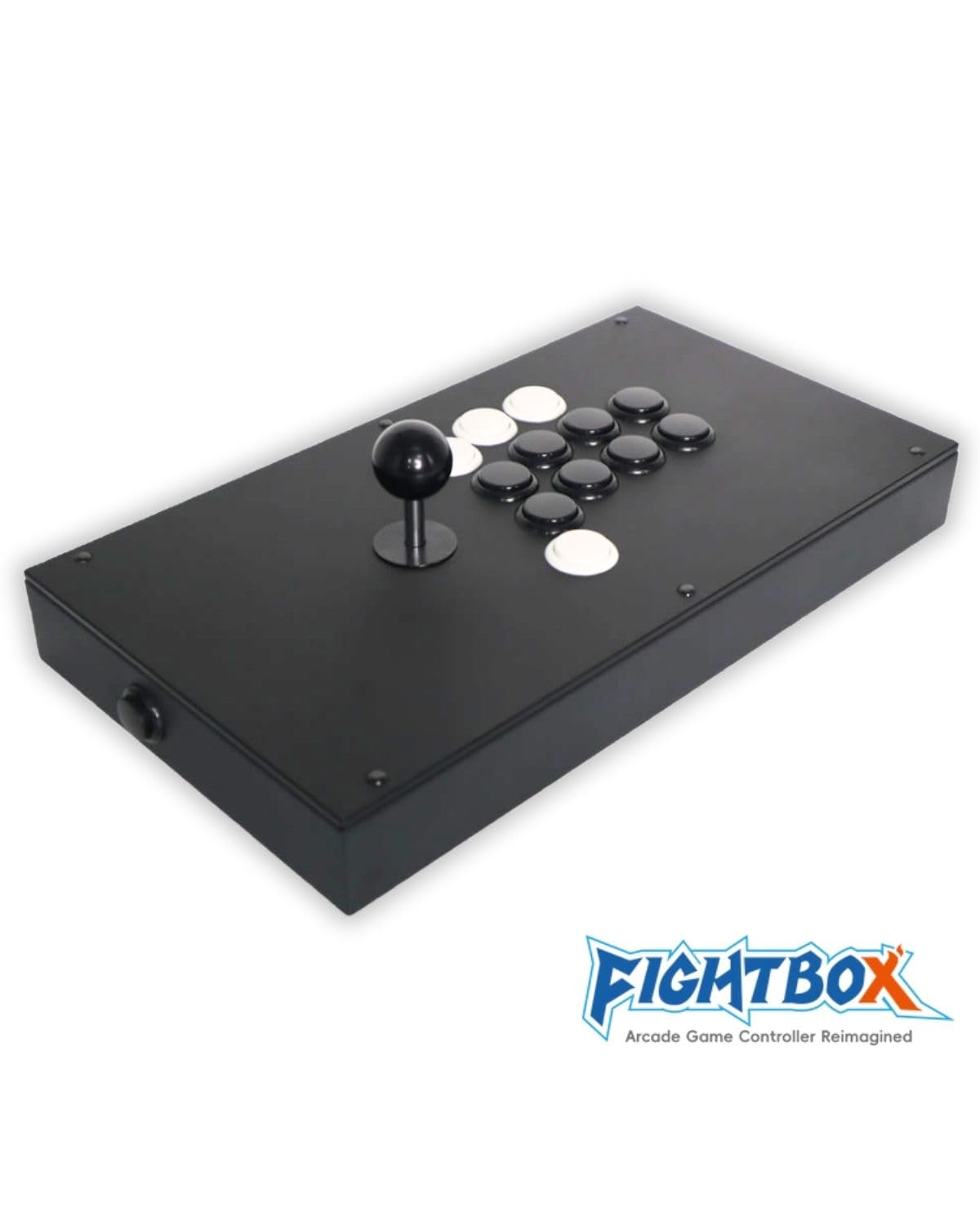 

FightBox PC PlayStation PS3 PS4 Switch SWITCH compatible arcade joystick controller fighting game arcade stick Sanwa Electronics buttons SOCD білий
