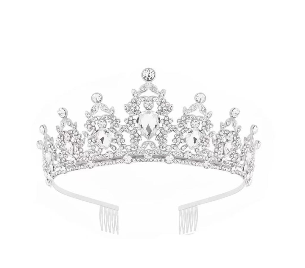 Bride's Crown Headwear  Alloy Rhinestone Hair Band Wedding Crown  Birthday Hair Accessory  Style Headband Accessory
