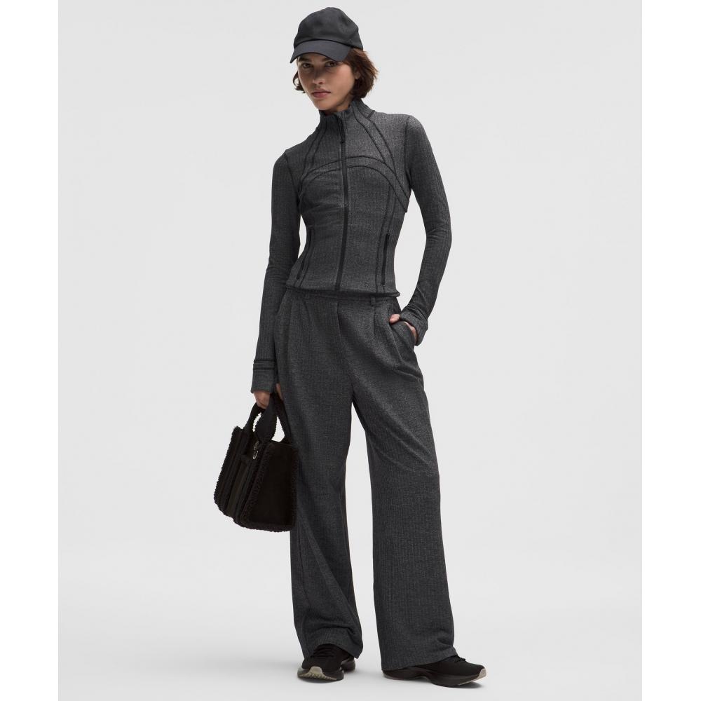 Lululemon Define Cropped Jacket  Herringbone Heathered Herringbone Heathered Deep Coal Black