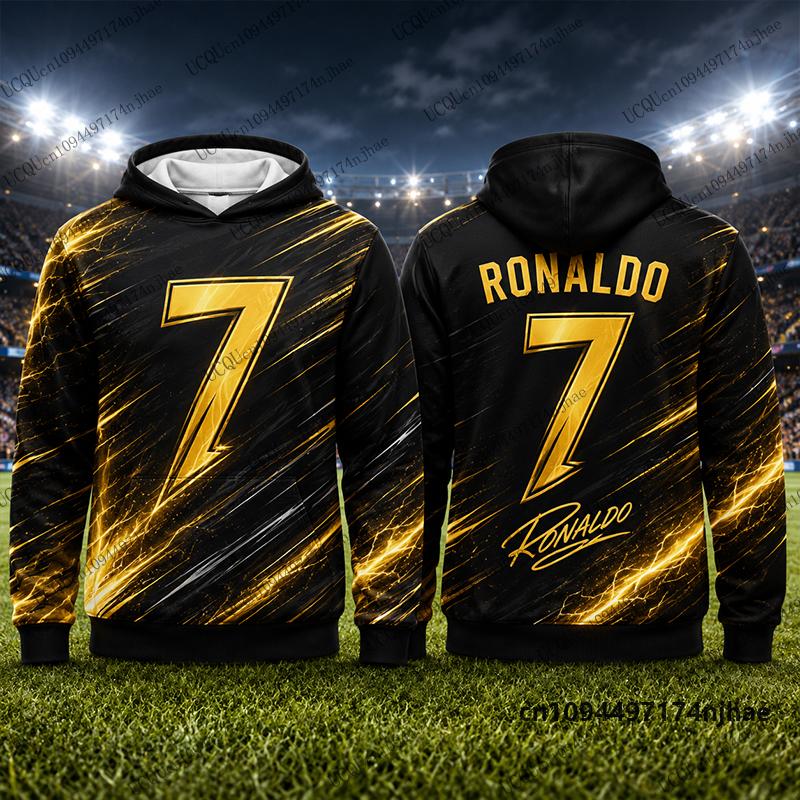 2026 Ny Særlig Ronaldo #7 Print Hættetrøjer Til Mænd Efterår Langærmet Sweatshirt Afslappet Fodbold Pullover Sport Børn/Voksne Toppe