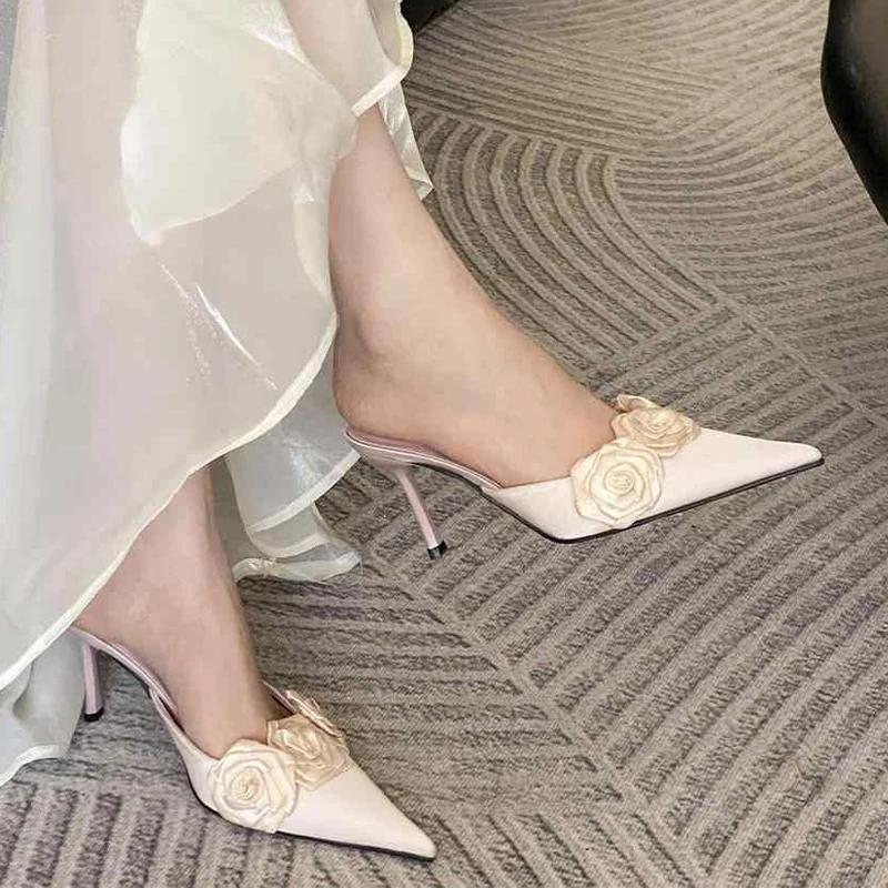 Fashion Elegant High Heeled Shoes Pointed Toe Woman Sandals Summer 2025 Fashion Pumps New Luxury Chaussure