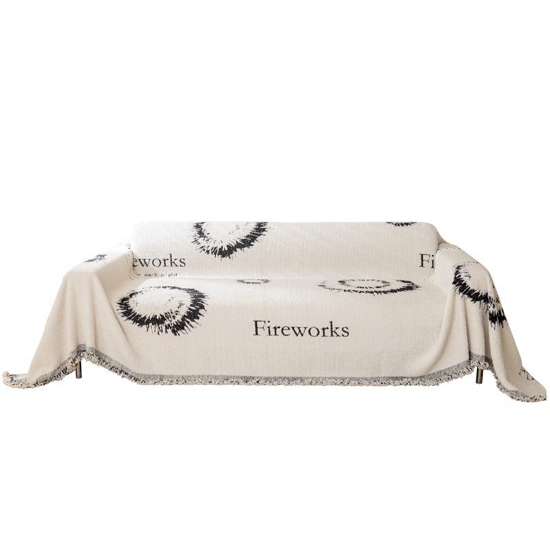 Simple Four Seasons Universal Sofa Cover Towel Sofa Cushion Elastic All Wrapped Cover Cover Winter Plush Non-Slip Sofa Cover