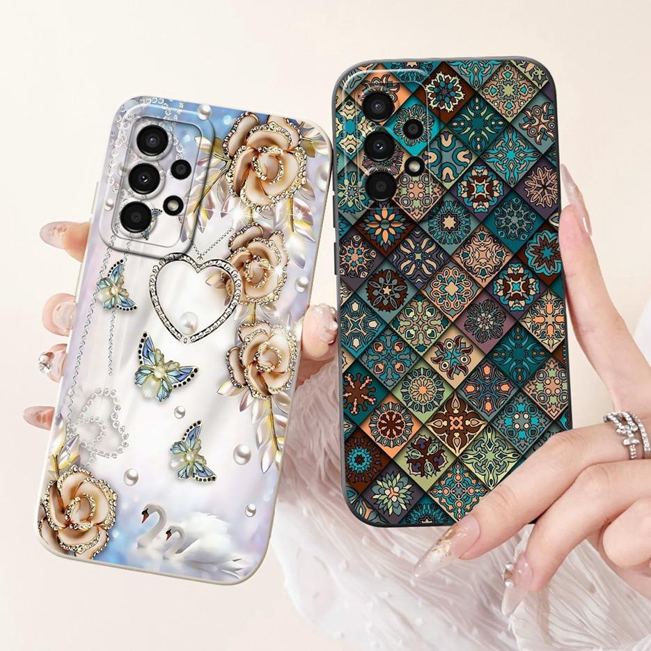 For Samsung Galaxy A53 5G Case SM-A536B Cute Candy Fashion Painted Cover Soft Silicone Case For Samsung A23 A33 A53 A73 5G Shell