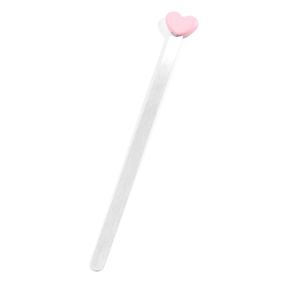 Heart Stainless Steel Bookmark Exquisite Readings Page Mark Stationery for Men Women Simple Literature Bookmark Supplies