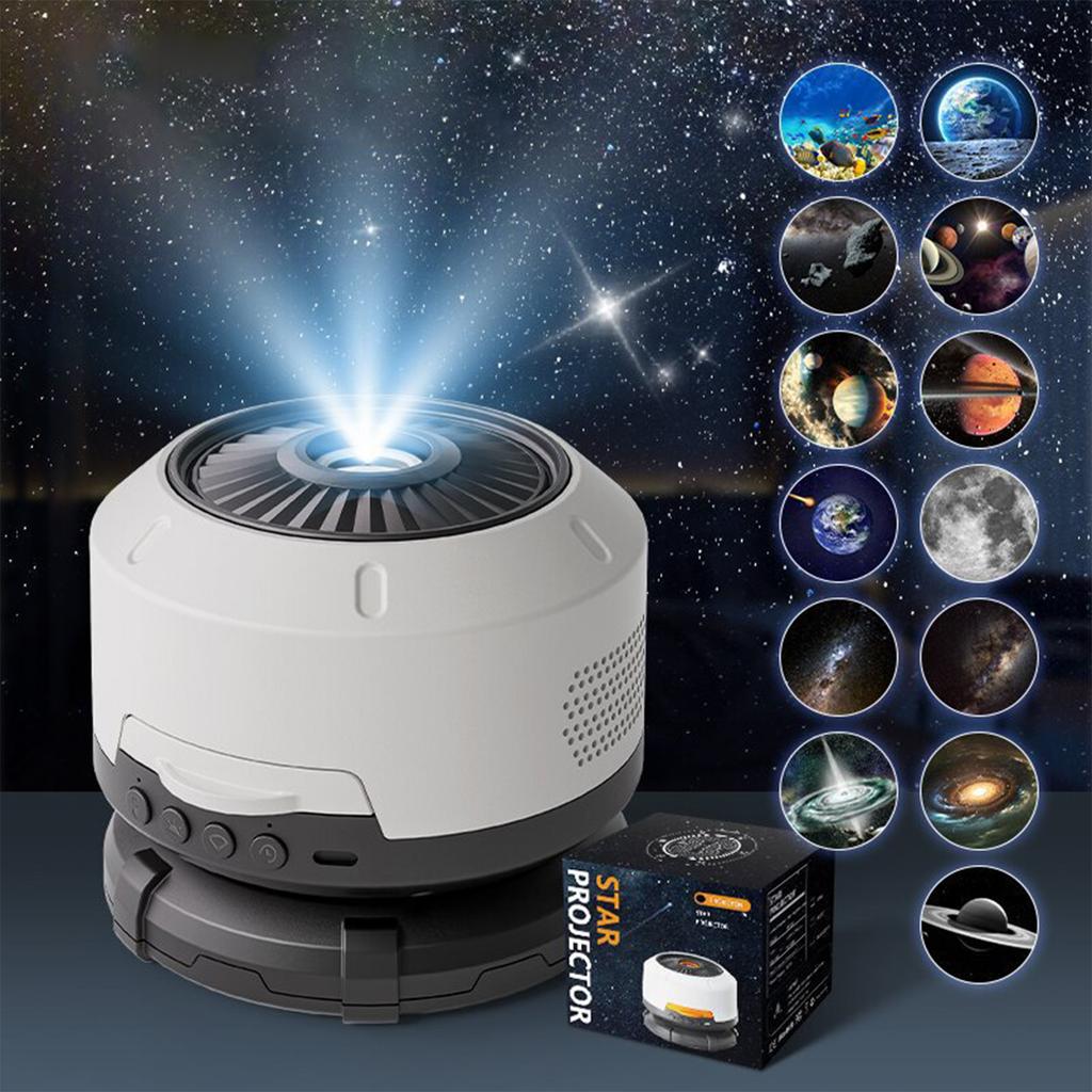 Globe gift usb desk lamp hd focus night light bedroom full sky starry night light ambient projection light