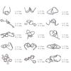 15Pcs Metal Wire Puzzles Brain Teaser Metal Wire Puzzles Educational Toy Gift