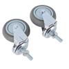 2PCS 3 Inch Swivel Casters Heavy Duty Silent Wheels 360 Degree Rotation for DIY Utility Cart Trolley M10x30mm 25kg Load