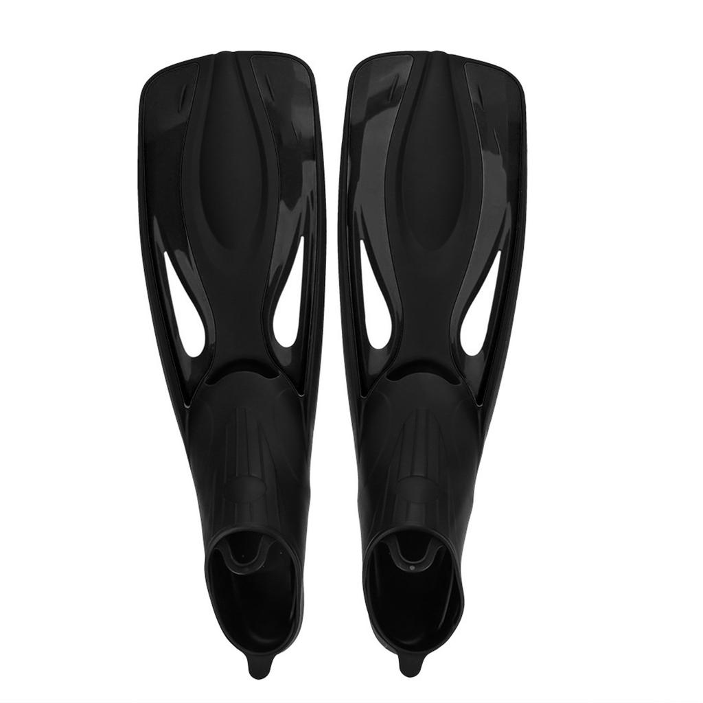 WHALE 1 Pair Adults Water Sports Snorkeling Diving Rubber Swimming Foot Fins Black (ML)