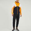 adidas Color Block Full Zip Hooded Jacket Navy Orange White Men's HE7471