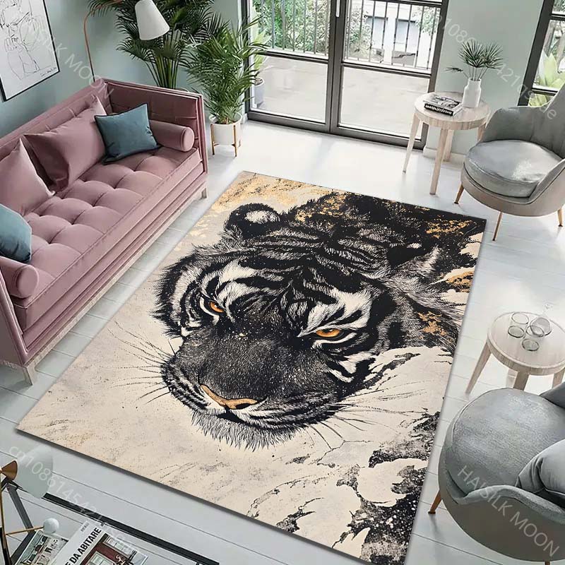 New Product Japanese Style Tiger Carpet for Living Room Bedroom Sofa Home Decor Non-slip Floor Mat Modern Rugs Large Size