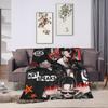 Cute Ateez Band Flannel Blanket  Warm Soft Throw Blanket for Home Decor Decorative Aesthetic Bedspread Sofa Bed Cover