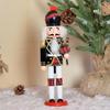 Weihnachts-Nussknacker Ornament Kleiner Holzsoldat Weihnachtsdekorationen Nussknacker Figur Ornament für Tisch Regal