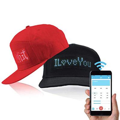 Sports Hat Luminous LED Display Men Women Adjustable Supports Multi-languages Baseball Hat