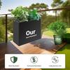 36 Metal Planter Box Large Rectangular Window Box with Drainage Holes Rust-Proof Coating Modern Outdoor/Indoor Flower Box for B