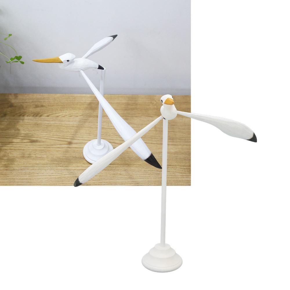 5pcs White Seagull Statue Balancing Nautical Sculpture Mobiles Seagull Figurine  For Patio