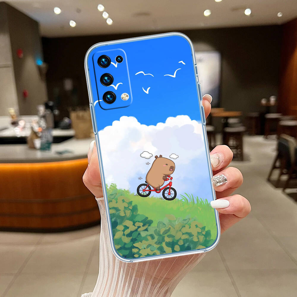 Cartoon Capybara Case for Motorola G10 G20 G04 E30 E40 E22 E20 E13 E15 G22 G23 G05 G75 G35 G55 E22S E7 G6 G7 G8 G9 Plus Power Play