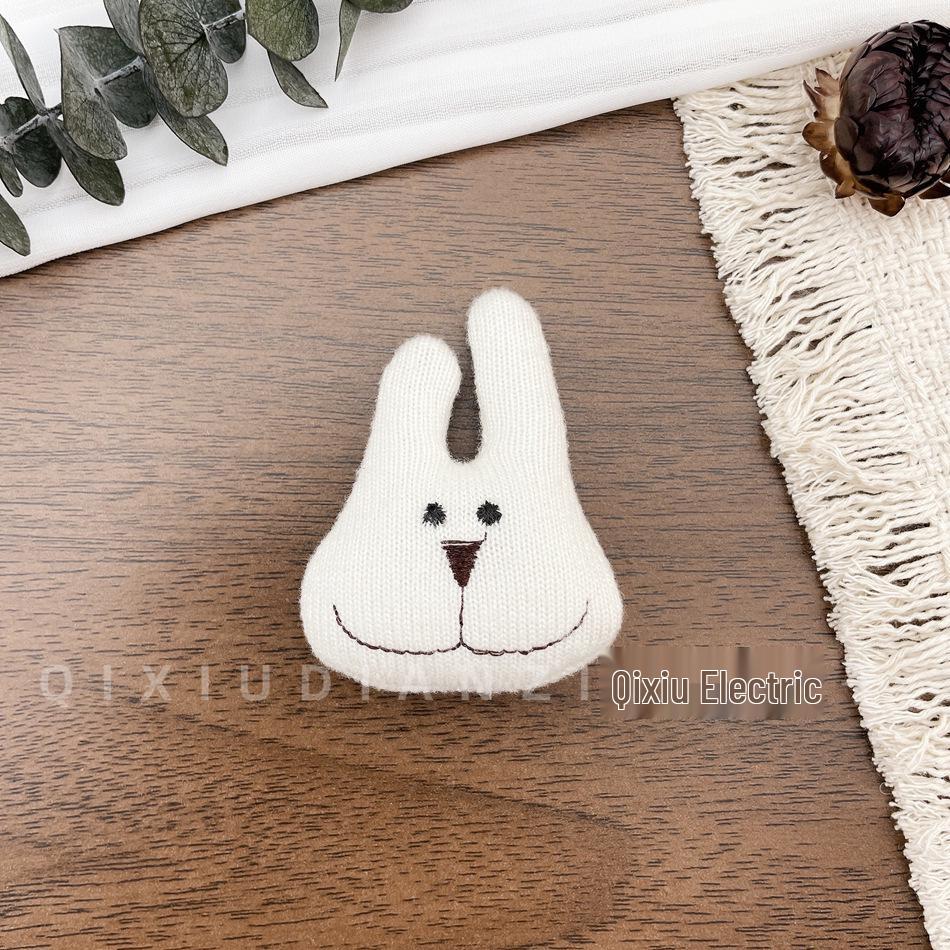 Kids' Fabric Cartoon Rabbit Hair Clips & Ties - Korean Style Hair Accessories for Frizzy Hair