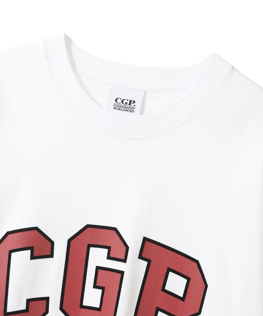 CGP Big Oversized Cgp Arch Logo Short Sleeve T-Shirt - White