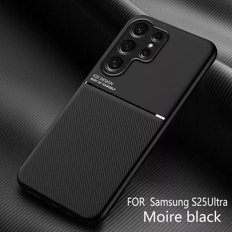Étui magnétique fin et léger en cuir pour Samsung Galaxy S25 S24 Ultra S23 S22 S21 FE A53 A54 A55 A16 Housse mate antichoc