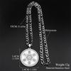 Crystals Sacred Geometry Metatron Angel Seal Archangel Necklace for Women Men Stainless Steel Flower of Life Chain Jewelry